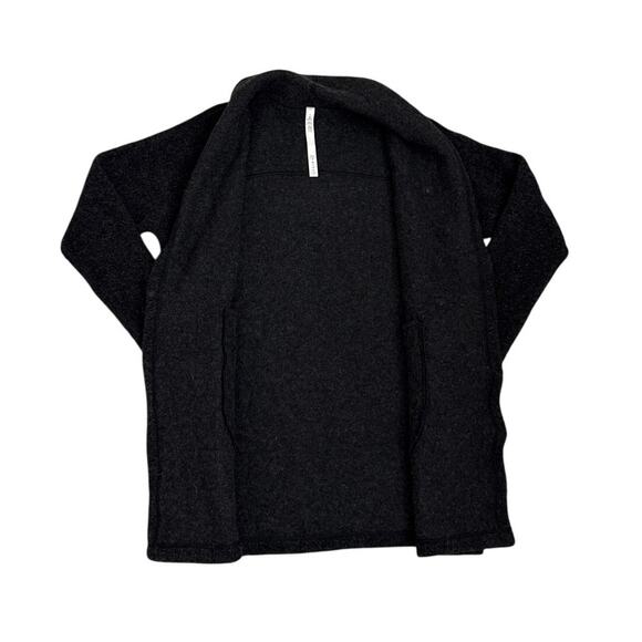 Lululemon Jacket Sincerely Sherpa Wool Wrap Heathered Black Size Women's Small - Picture 3 of 6